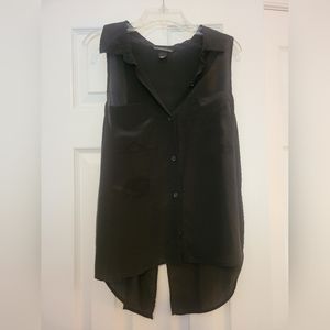 black Victoria Secret sleeveless blouse